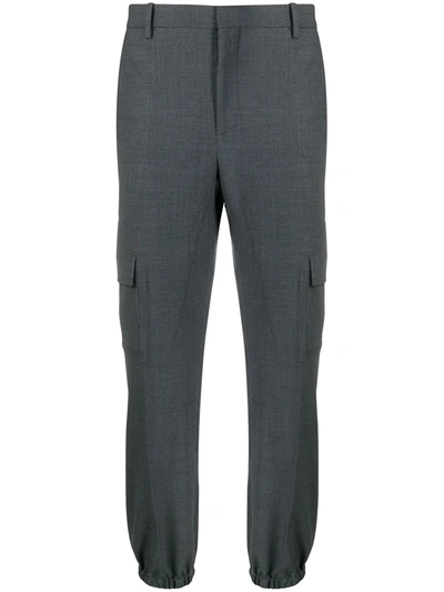 Neil Barrett Tailored Cargo-style Trousers In Grey