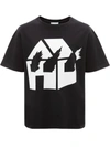 Jw Anderson X David Wojnarowicz Burning House T-shirt In Black
