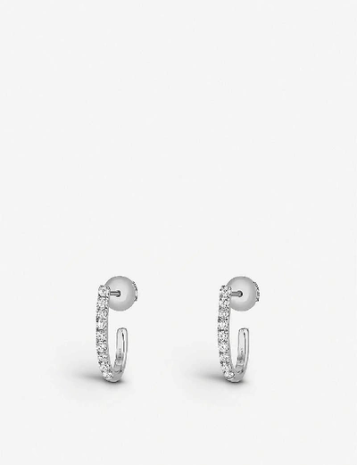 Messika Gatsby 18ct White-gold And Diamond Hoop Earrings In White Gold