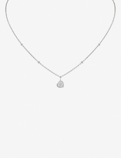 Messika Joy Coeur 18ct White-gold And Diamond Necklace In White Gold