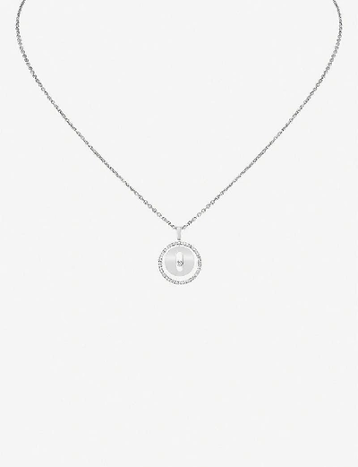 Messika Lucky Move 18ct White-gold And Diamond Necklace In White Gold