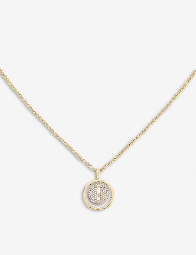 Messika Lucky Move 18ct Yellow-gold And Diamond Necklace In Yellow Gold