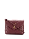 Saint Laurent Lou Medium Monogram Ysl Calf Crossbody Bag In Red