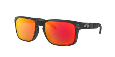 Oakley Holbrook Wayfarer-frame Sunglasses In Prizm Ruby