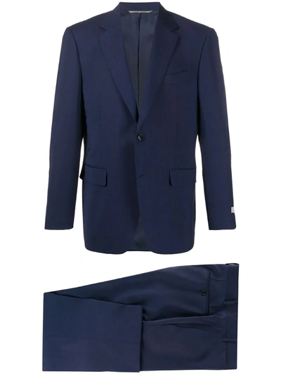 Canali Long Sleeves Suit In Blue