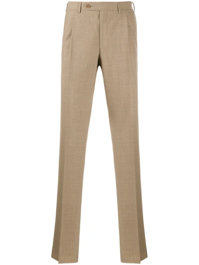 Canali Tailored Trousers In Neutrals