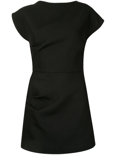 Georgia Alice Lily Draped Mini Dress In Black | ModeSens