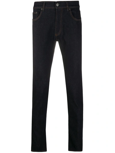 Pt01 Mid-rise Slim Fit Jeans In Blue