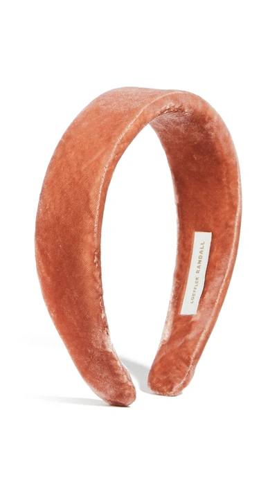 Loeffler Randall Bette Wide Band Headband In Salmon