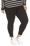 Lyssé High Rise Stretch Denim Leggings In Black