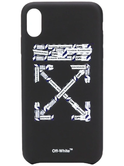 Off-white Logo-print Iphone Xs Max Case In Black