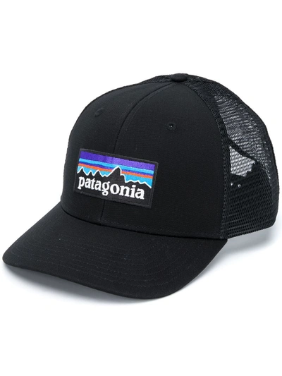 Patagonia P-6 Logo Trucker Hat In Black