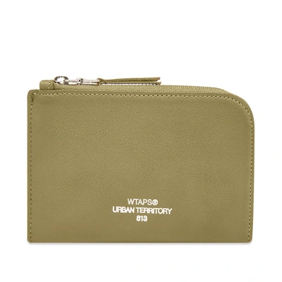 Wtaps Synthetic Leather Case In Green