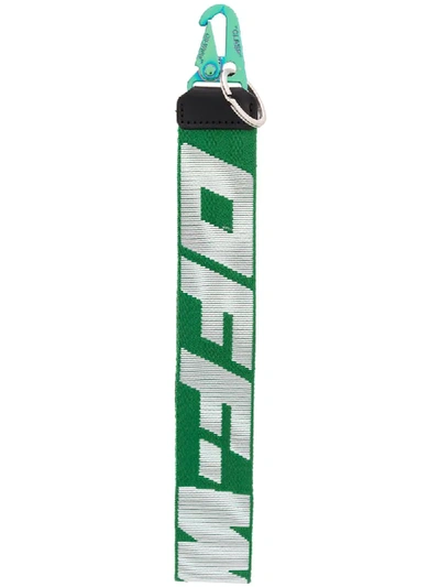 Off-white 2.0 Industrial Keyring In Green White