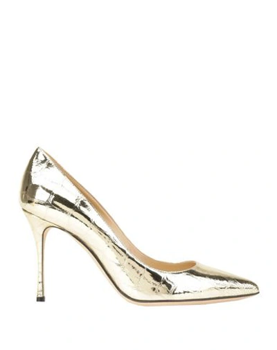 Sergio Rossi Pump In Platinum