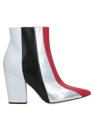 Sergio Rossi Ankle Boots In Red