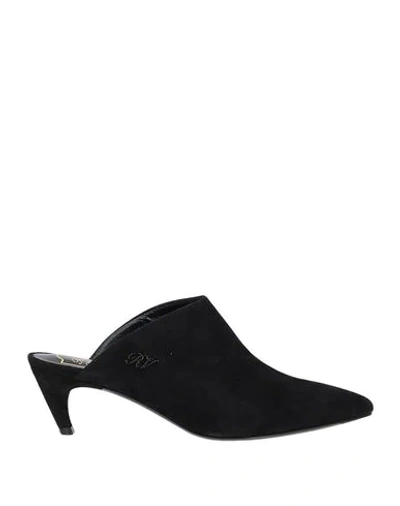 Roger Vivier Woman Mules & Clogs Black Size 8 Soft Leather