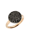 Pomellato Sabbia Black Diamond & 18k Rose Gold Ring