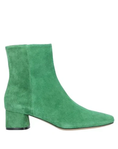 Lerre Ankle Boots In Light Green