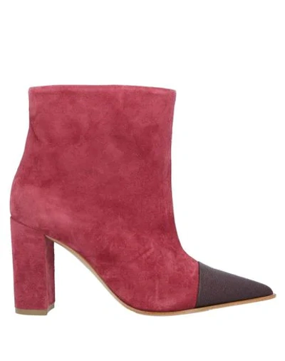 Lerre Ankle Boots In Garnet