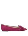 Tod's Ballet Flats In Red