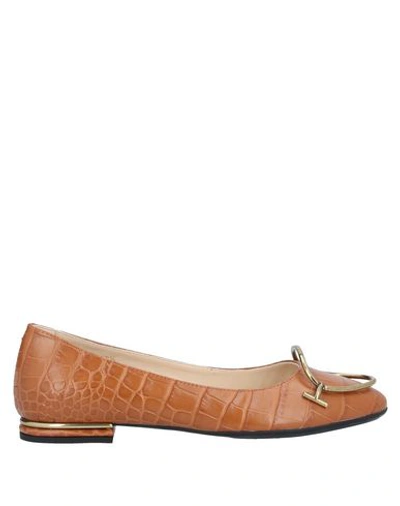 Tod's Ballet Flats In Brown