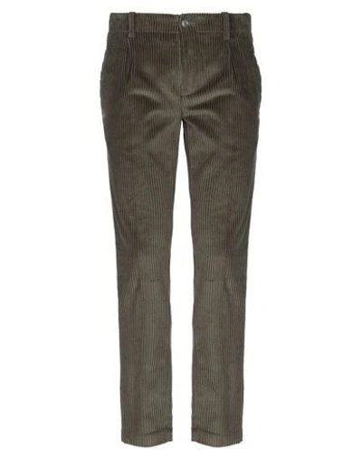 Grey Daniele Alessandrini Pants In Military Green