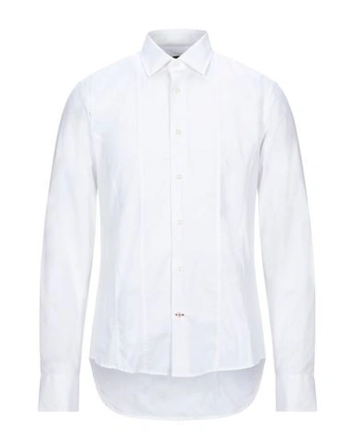 Addiction Solid Color Shirt In White