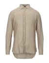 Luchino Camicie Patterned Shirt In Beige