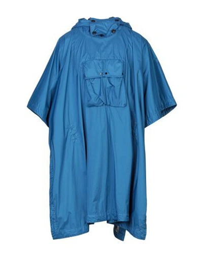 C.p. Company Capes & Ponchos In Azure