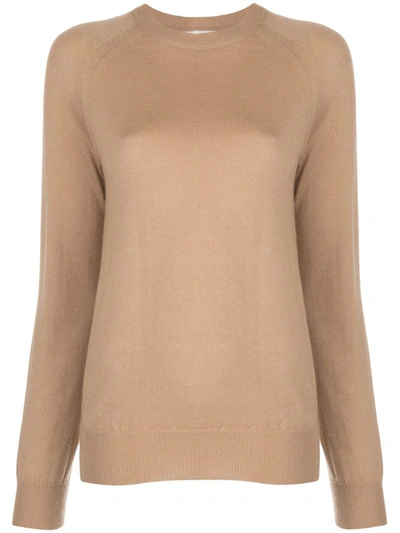 Oscar De La Renta Raglan-sleeved Jumper In Neutrals