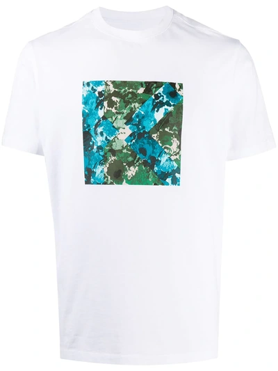 Kenzo Camouflage K Logo T-shirt In White