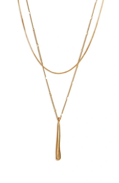 Jenny Bird Layered Pendant Necklace In Gold