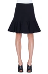 Akris Punto Tiered Flare Jersey Skirt In Black