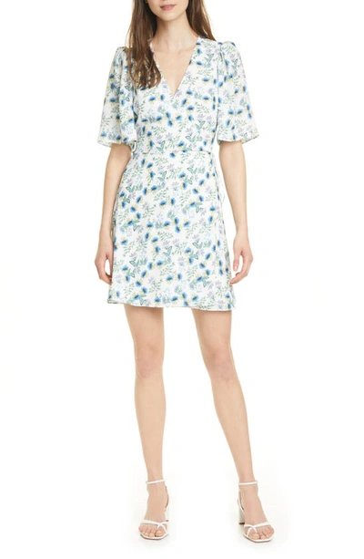 Alice And Olivia Sandra Wrap Dress In Budding Romance