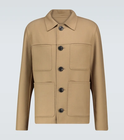 Ami Alexandre Mattiussi Unstructured Jacket In Beige