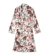 Desmond & Dempsey Soleia Print Quilted Robe In Multicoloured