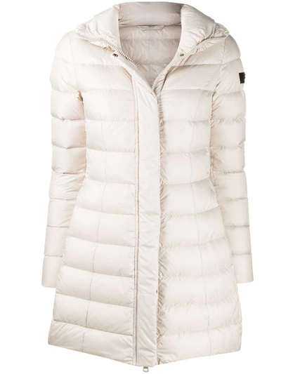 Peuterey Mid-length Puffer Coat In Neutrals