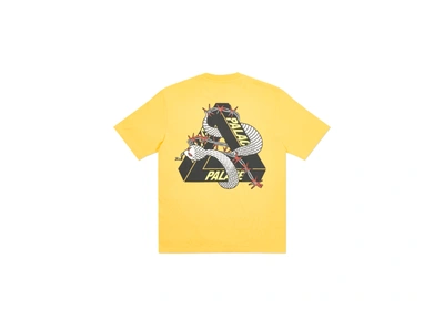 Pre-owned Palace  Hesh Mit Fresh T-shirt Yellow