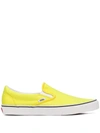 Vans Classic Slip-on Neon Sneaker In Yellow-white In Lemon Tonic/ True White