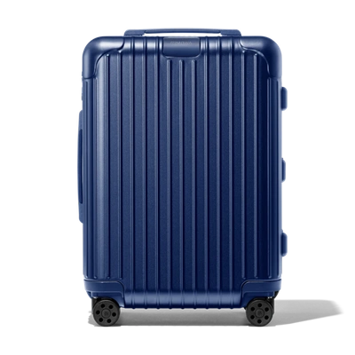 Rimowa Essential Cabin Plus Carry-on Suitcase In Matte Blue - Polycarbonate - 22,1x17,8x9,9