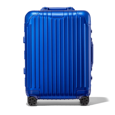 Rimowa Original Cabin Carry-on Suitcase In Marine Blue - Aluminium - 21,7x15,8x9,1 In Azure Blue