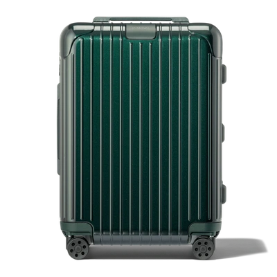 Rimowa Essential Cabin Carry-on Suitcase In Green - Polycarbonate - 21,7x15,8x9,1