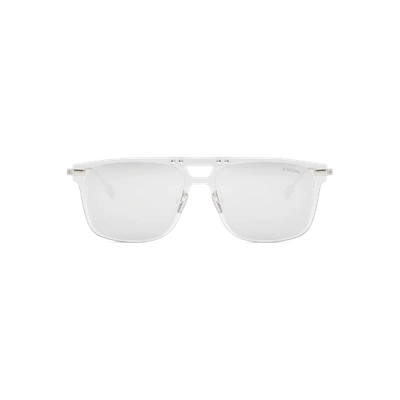 Rimowa Square Crystal White Mirrored Sunglasses In Squarewhite_bridge