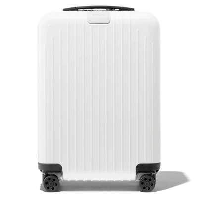 Rimowa Essential Lite Cabin Carry-on Suitcase In White - Polycarbonate - 21,7x15,8x9,1
