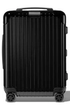 Rimowa Essential Cabin Plus Carry-on Suitcase In Black - Polycarbonate - 22,1x17,8x9,9 In Coral