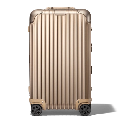 Rimowa Original Trunk S Suitcase In Titanium - Aluminum - 25,6x15,35x13,4