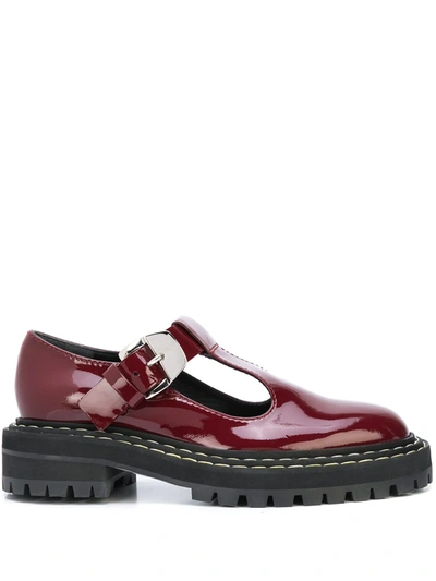 Proenza Schouler Patent Mary Janes In Red