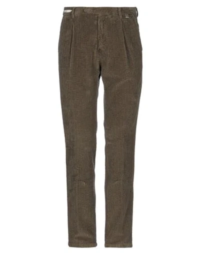 Paoloni Casual Pants In Military Green
