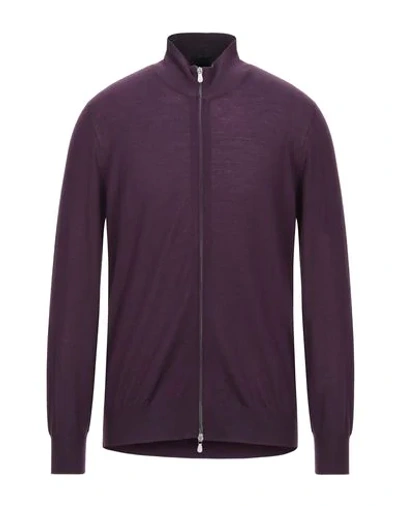 Brunello Cucinelli Cardigans In Dark Purple